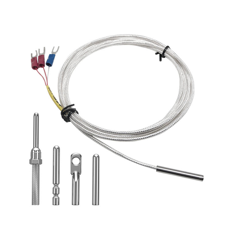 WZP-035 PT100 sonde 5 × 35 mm kabel 1–20 m platinamotstandstermometer RTD Korrosjonsbestandig vanntett anti-korrosjon temperatursensor