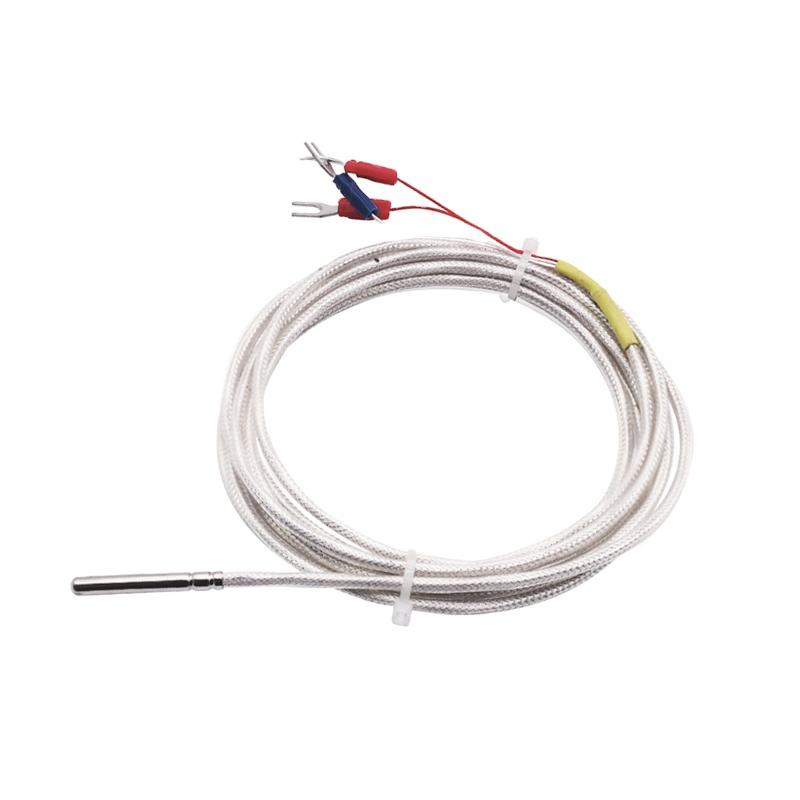 WZP-035 PT100 sonde 5 × 35 mm kabel 1–20 m platinamotstandstermometer RTD Korrosjonsbestandig vanntett anti-korrosjon temperatursensor